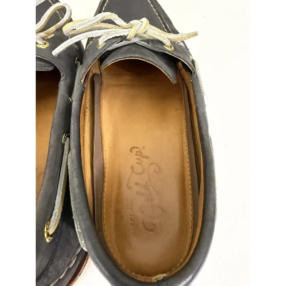 Sperry Topsiders Gold Cup Original 2-Eye Boat Shoe Navy Sz 11M Preppy Lawn Party